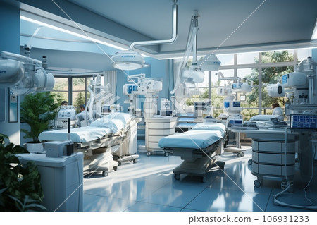 surgical lights in operating room surgical lights in operating room 106931233