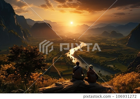 rice fields in mountains rice fields in mountains 106931272