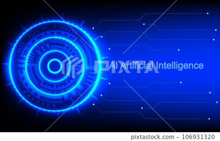 Abstract futuristic circuit Ai technology, Artificial Intelligence, graphics design vector illustration Abstract futuristic circuit Ai technology, Artificial Intelligence, graphics design vector illustration 106931320