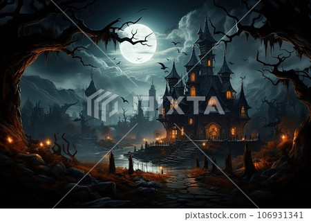 halloween pumpkins on table halloween pumpkins on table 106931341