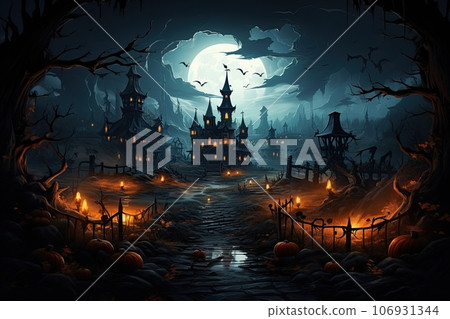 halloween pumpkins on table halloween pumpkins on table 106931344