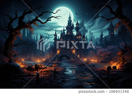 halloween pumpkins on table halloween pumpkins on table 106931348