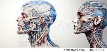3d medical illustration of the male bronchi 106931411