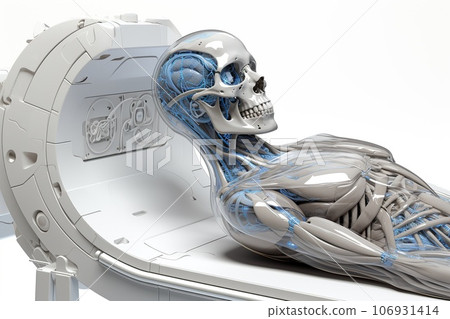 3d medical illustration of the male bronchi 106931414
