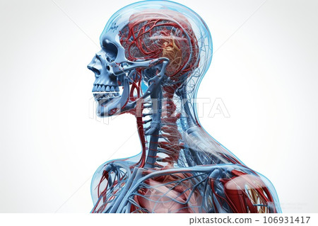 3d medical illustration of the male bronchi 106931417