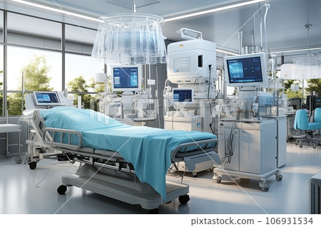 surgical lights in operating room surgical lights in operating room 106931534