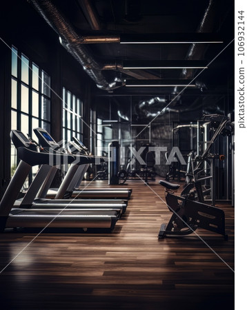 Gym background in low key AI Gym background in low key AI 106932144