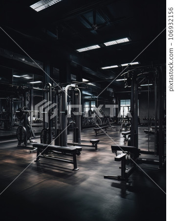 Gym background in low key AI Gym background in low key AI 106932156