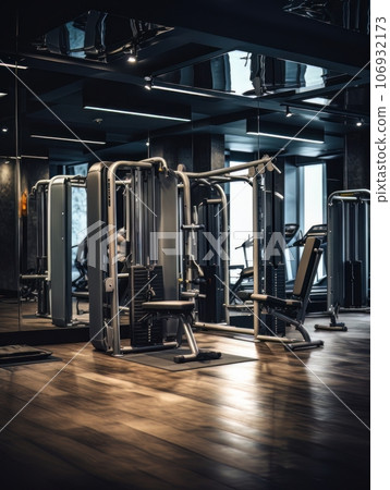Gym background in low key AI Gym background in low key AI 106932173