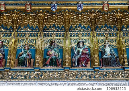 Interior of Alcazar Palace and fortress of the Spanish kings in Segovia. Spain Interior of Alcazar Palace and fortress of the Spanish kings in Segovia. Spain 106932223