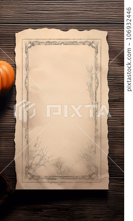 Halloween Old Kraft Paper Mockup Template 106932446