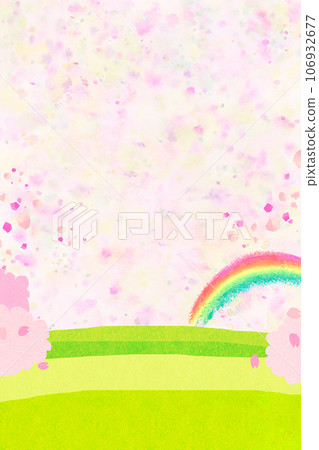 櫻桃色自然風景背景素材 櫻桃色自然風景背景素材 106932677