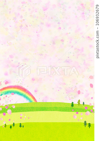 櫻桃色自然風景背景素材 櫻桃色自然風景背景素材 106932679