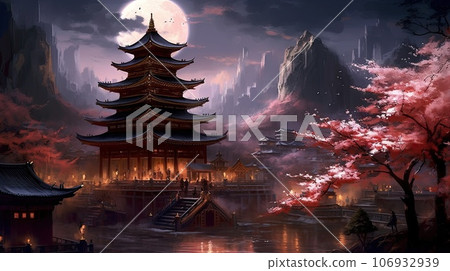 tibet country, night scene tibet country, night scene 106932939