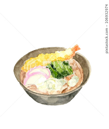 蝦天婦羅蕎麥畫水彩除夕蕎麥白色背景透明背景 蝦天婦羅蕎麥畫水彩除夕蕎麥白色背景透明背景 106932974