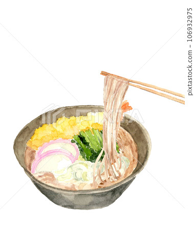 蝦天婦羅蕎麥畫水彩除夕蕎麥白色背景透明背景 蝦天婦羅蕎麥畫水彩除夕蕎麥白色背景透明背景 106932975