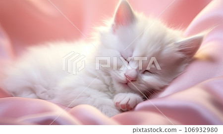 Cute white kitten Cute white kitten 106932980