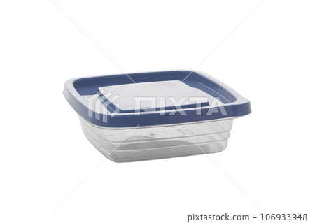 Plastic food container isolated on white background 106933948