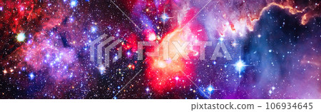 Colorful cosmos with stardust and milky way. Magic color galaxy. Infinite universe and starry night.Elements of this image furnished by NASA 106934645