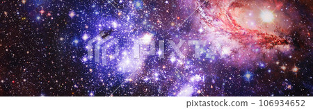 Colorful cosmos with stardust and milky way. Magic color galaxy. Infinite universe and starry night.Elements of this image furnished by NASA 106934652