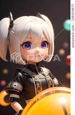 3d toy cute girl 106934675