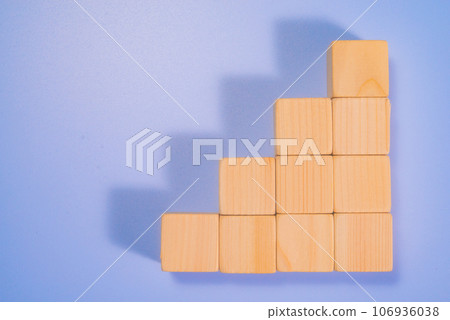 Wooden dice material image 106936038
