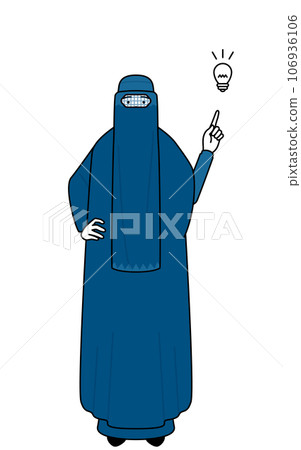 Muslim woman in burqa comes up with an idea 106936106