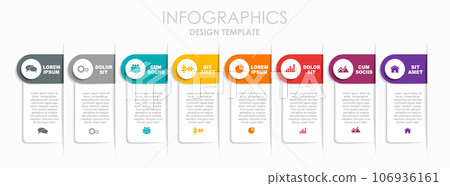 Infographic design template with place for your data. Vector illustration. 106936161