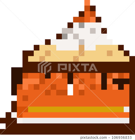 Cake and donut pixel art 106936833
