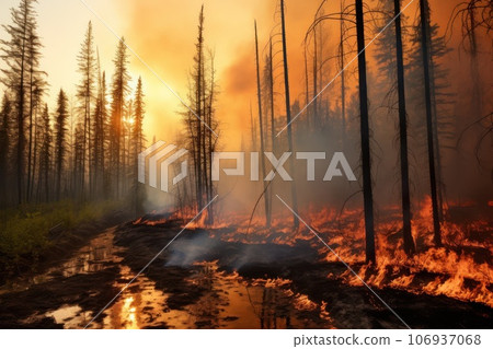 Forest fire. Forest fire. 106937068