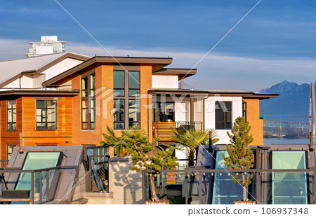 Top of residential apartment and townhouses in Queensborough community 106937348