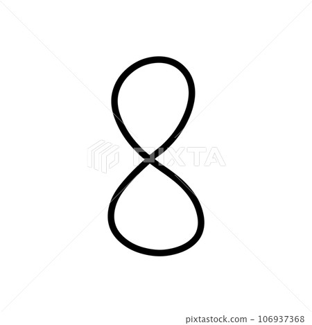 Number 8 font for decor 106937368