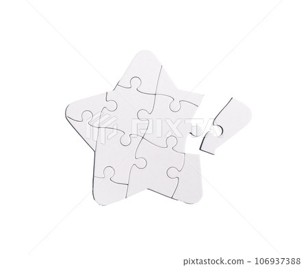 Completing the puzzle. Finding match for the missing piece. Completing the puzzle. Finding match for the missing piece. 106937388