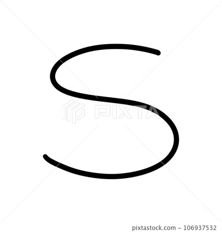 (Uppercase) S font for decor 106937532