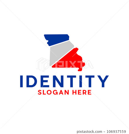 Map of missouri geometric style creative design 106937559