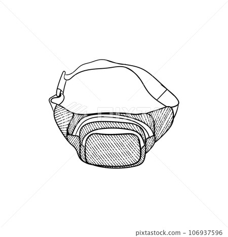 Man bag vintage style illustration creative design 106937596