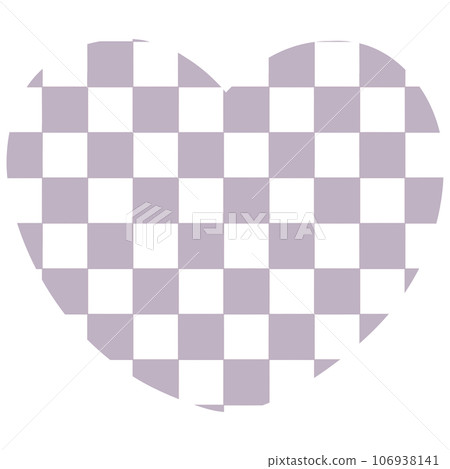 heart abstract check board groovy y2k retro cute kawaii pastel  106938141