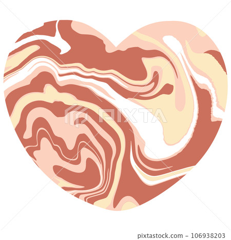 heart abstract colourful  groovy y2k retro cute kawaii pastel  106938203