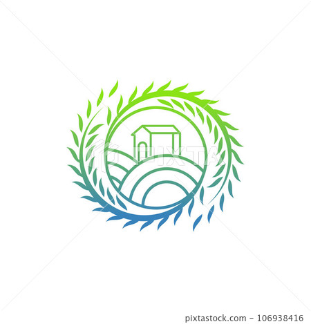 Home farming circle nature creative logo Home farming circle nature creative logo 106938416