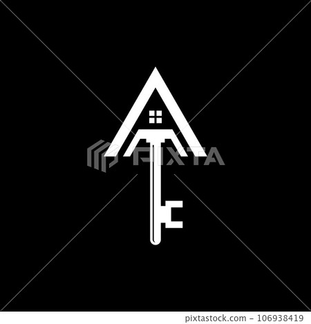 Key home minimalist simple logo 106938419