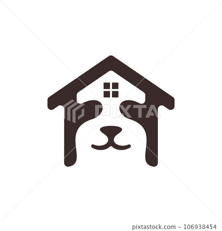 Animal sloth face home minimalist creative logo Animal sloth face home minimalist creative logo 106938454
