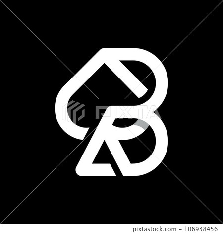 Initial letter b spade line modern creative logo Initial letter b spade line modern creative logo 106938456