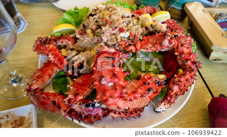 Kamchatka crab dishes.  106939422