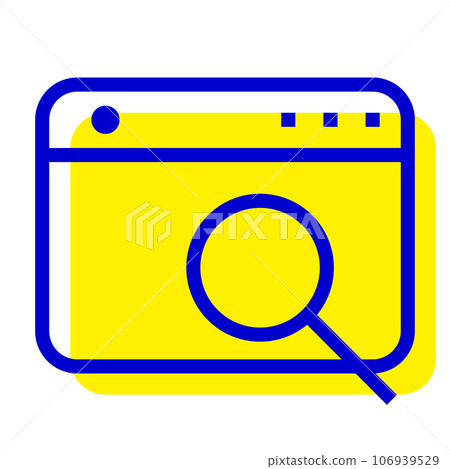 代表 IT、程序、編程、搜索、放大鏡的兩個顏色樣式圖標 代表 IT、程序、編程、搜索、放大鏡的兩個顏色樣式圖標 106939529