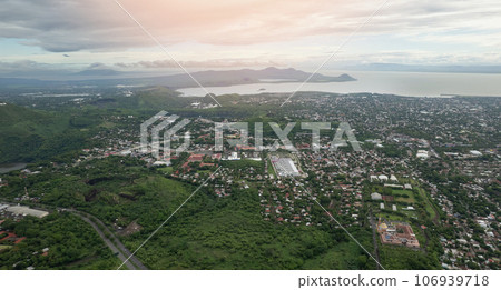 Aerial panorama of managua Nicaragua 106939718