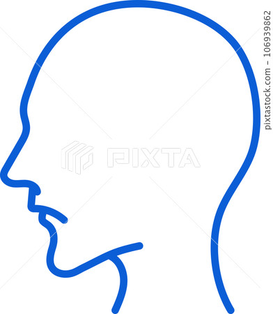 Male profile line_leftward_01_blue Male profile line_leftward_01_blue 106939862