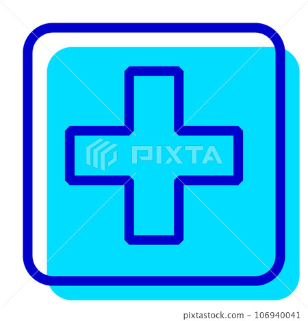 代表信息、急救站的雙色樣式圖標 106940041