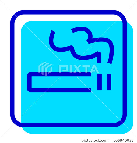 代表信息、吸煙區、香煙、吸煙的兩種顏色樣式圖標 代表信息、吸煙區、香煙、吸煙的兩種顏色樣式圖標 106940053