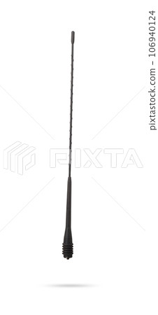Close view of external radio antenna of a car. Spare parts for vehicle catalog. Close view of external radio antenna of a car. Spare parts for vehicle catalog. 106940124