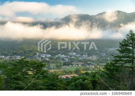 [山梨縣] 夏天的山中湖村/早間別墅區 106940669